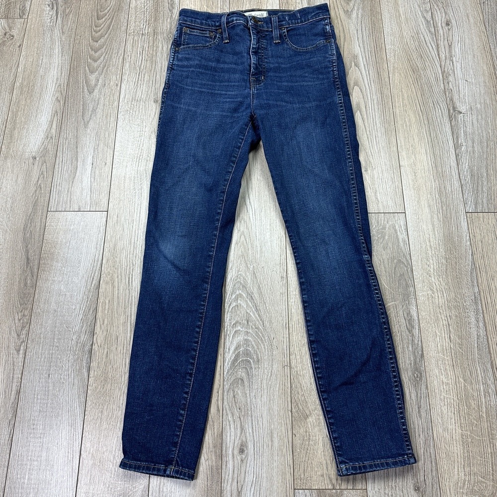 Madewell 10" High-Rise Skinny Jeans Womens Stretch Dark Wash Size 27*